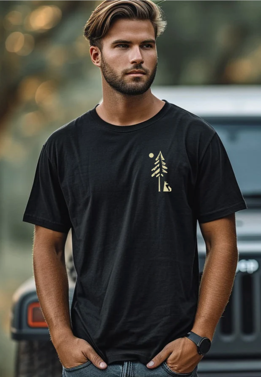 Herren T-Shirt Fuchs im Wald