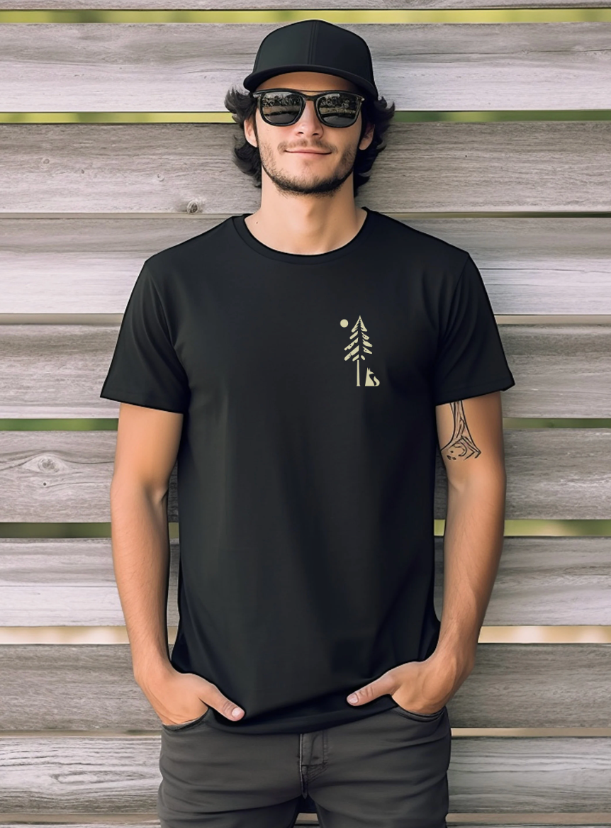 Herren T-Shirt Fuchs im Wald