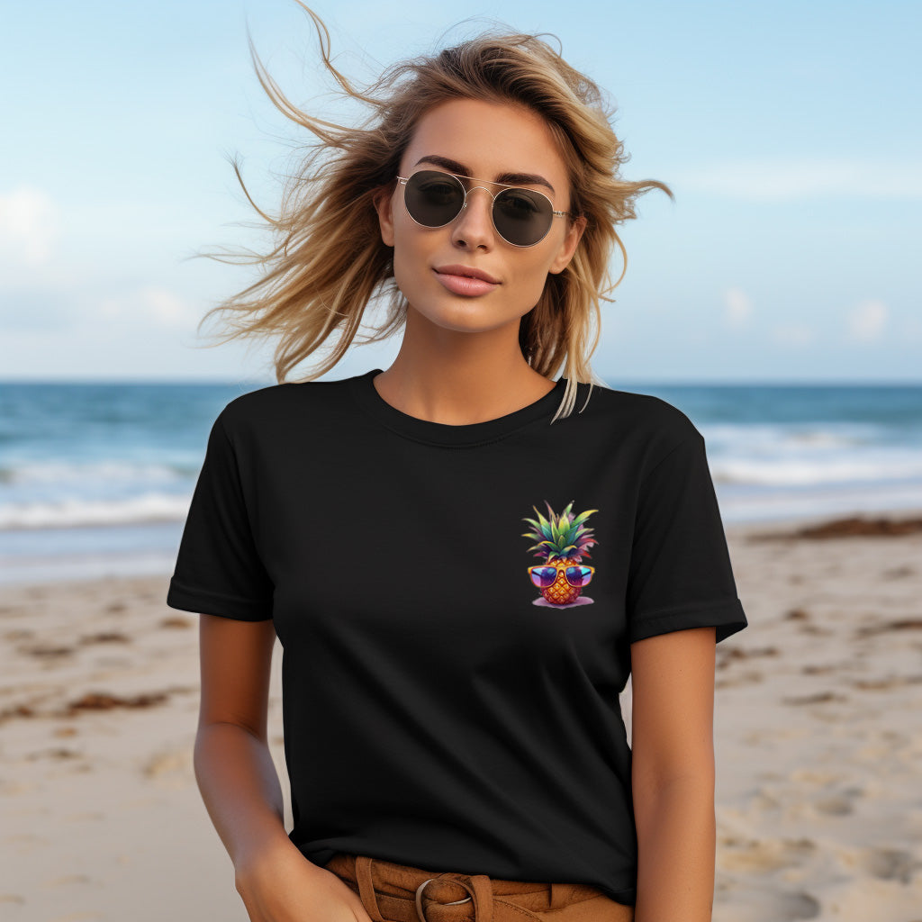 Damen T-Shirt Ananas