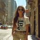 Damen T-Shirt Los Angeles West Coast