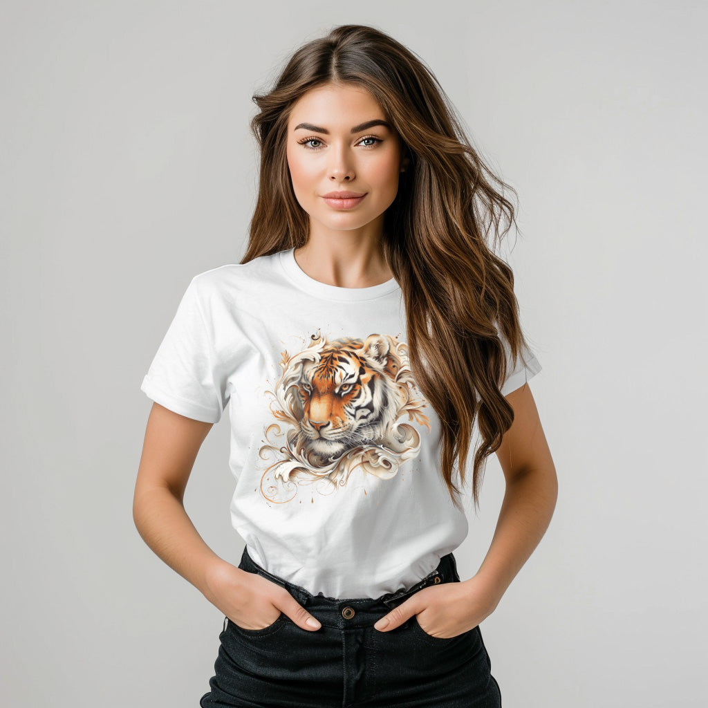 Damen T-Shirt Tiger