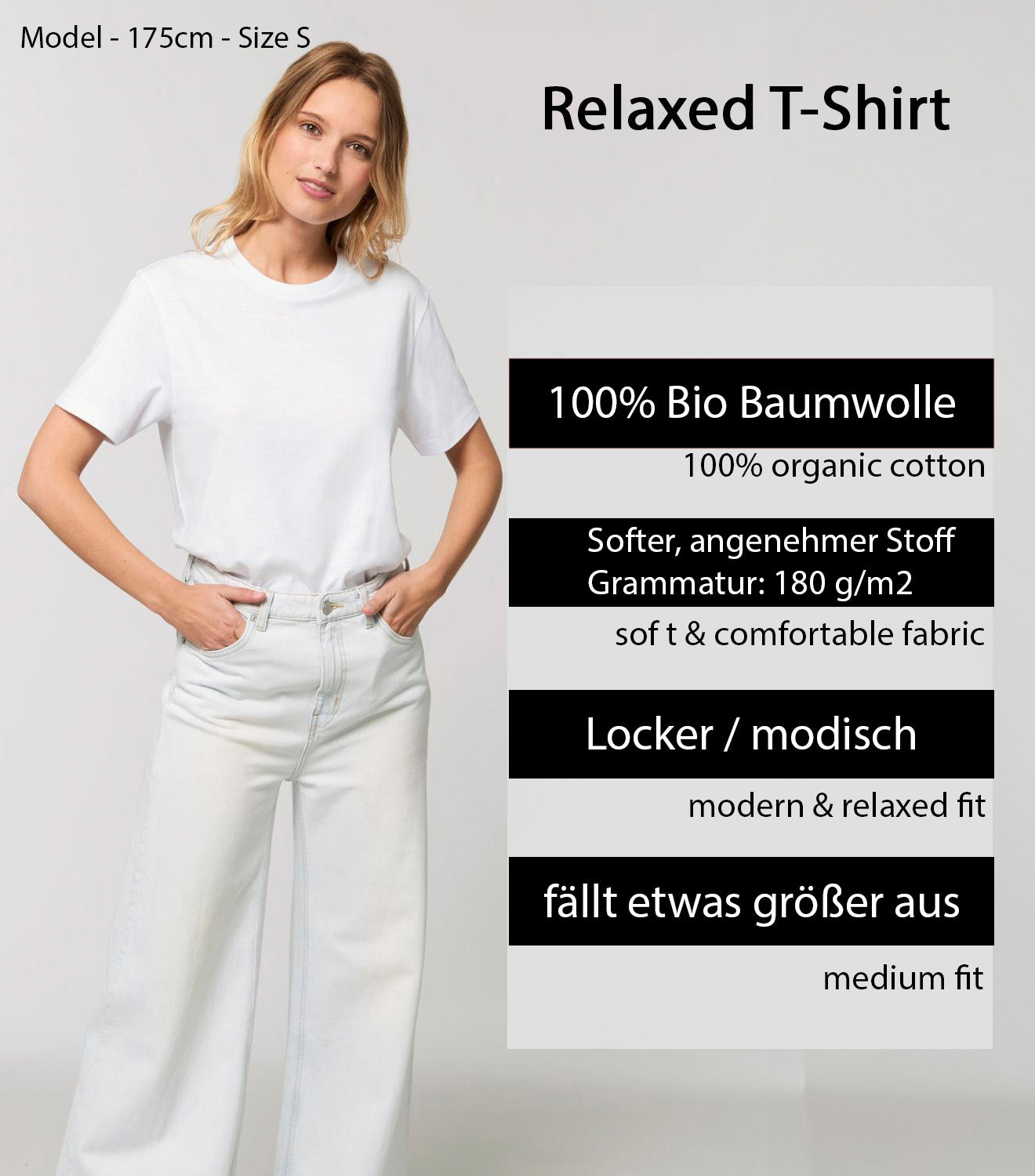 Damen Relaxed T-Shirt Mädchen mit Luftballon