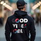 Herren Hoodie Back Print "Good Vibes Only"