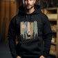 Herren Hoodie Hirsch im Wald