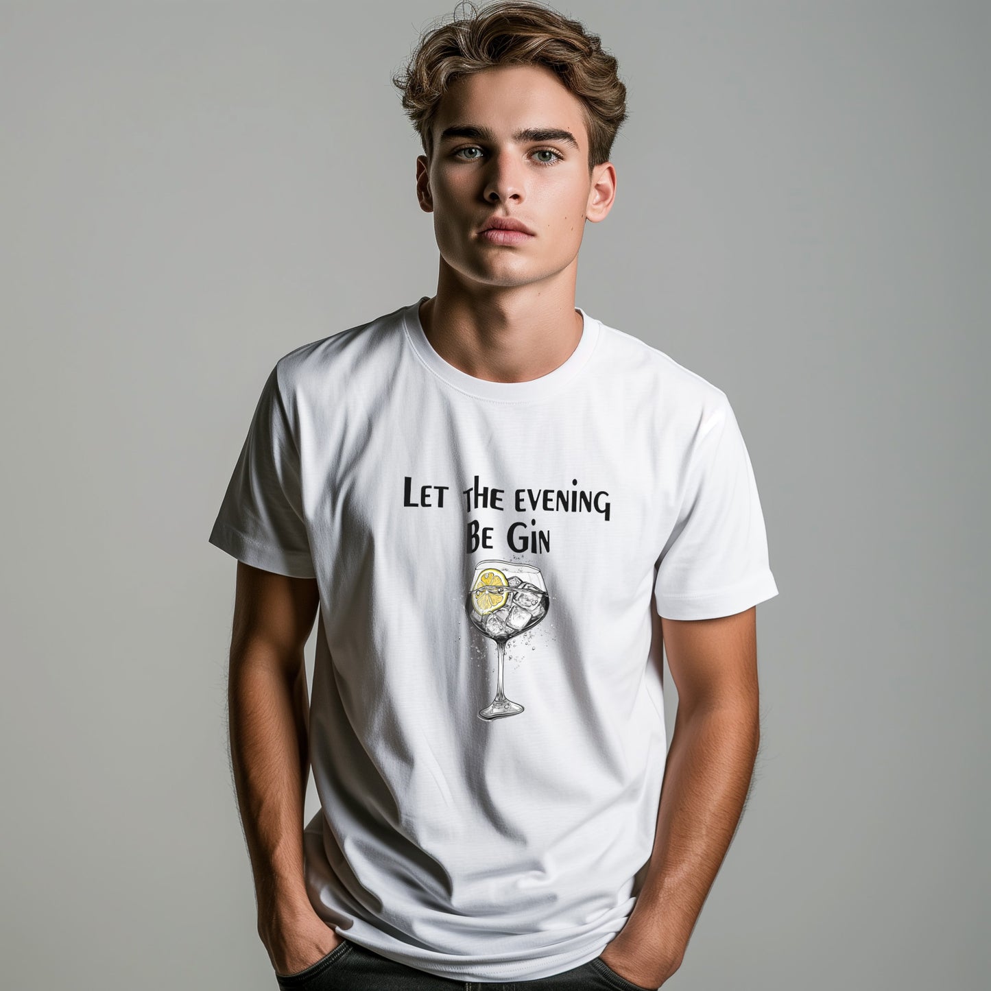 Herren Premium T-Shirt Creator "Let the evening be Gin"