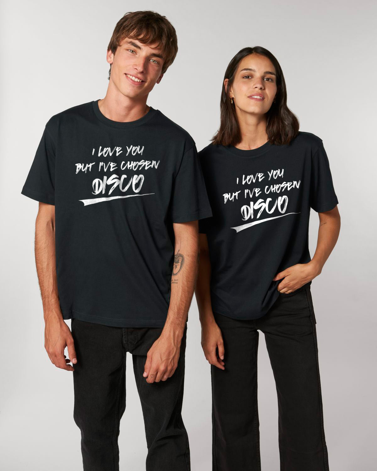 Herren Oversized T-Shirt I Love you but I've chosen Disco