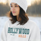 Damen Oversized Sweatshirt California Hollywood Hills