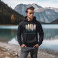 Herren Hoodie mit Outdoor Print "Wolf im Wald"