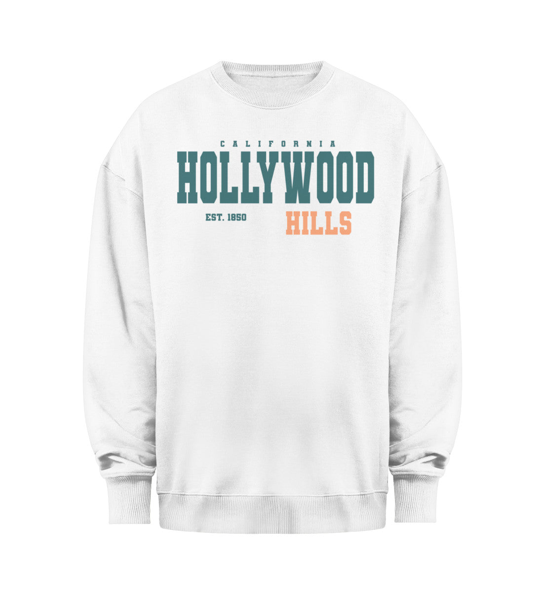 Damen Oversized Sweatshirt California Hollywood Hills