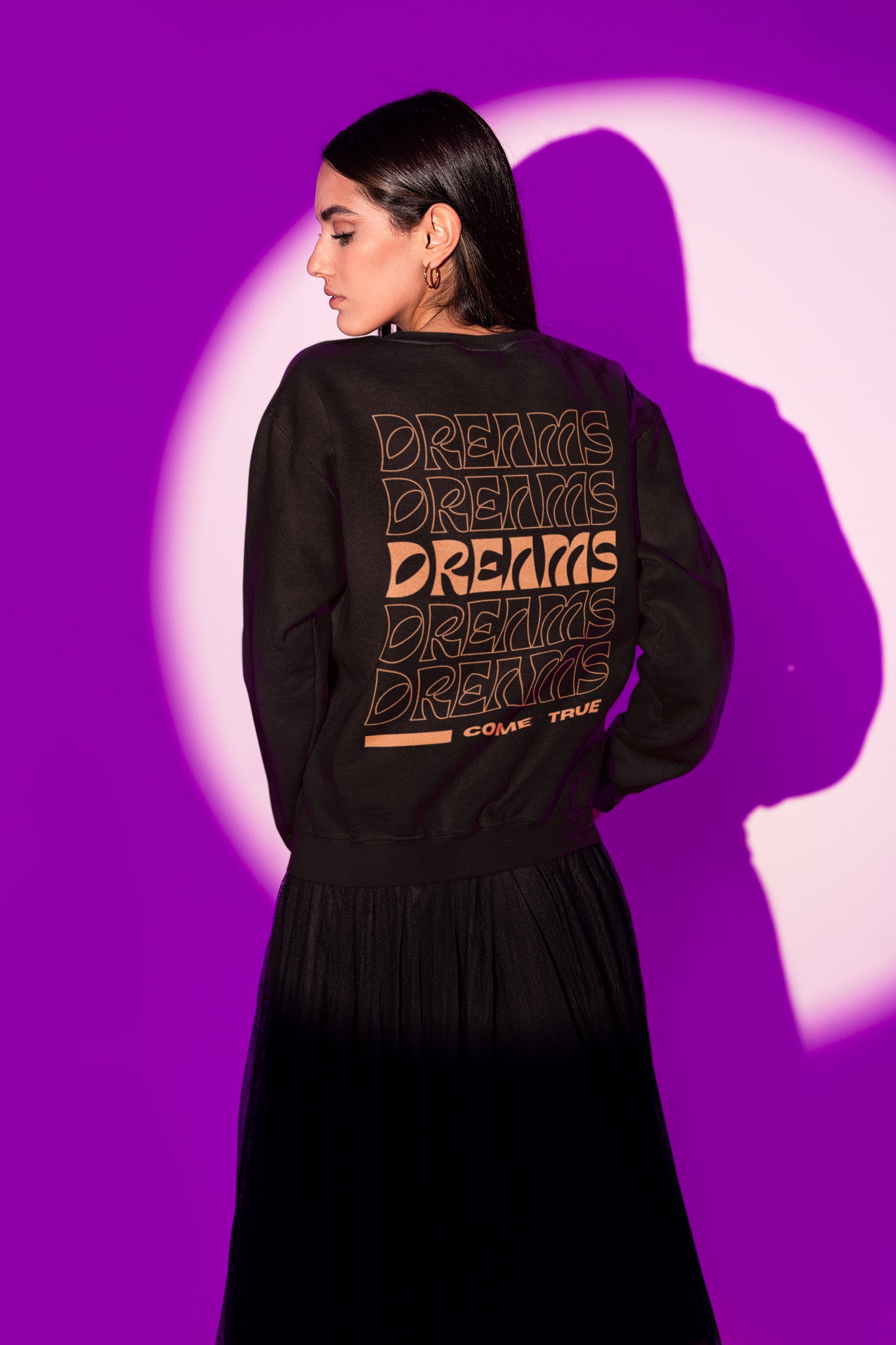 Damen Hoodie Backprint "Dreams come true"