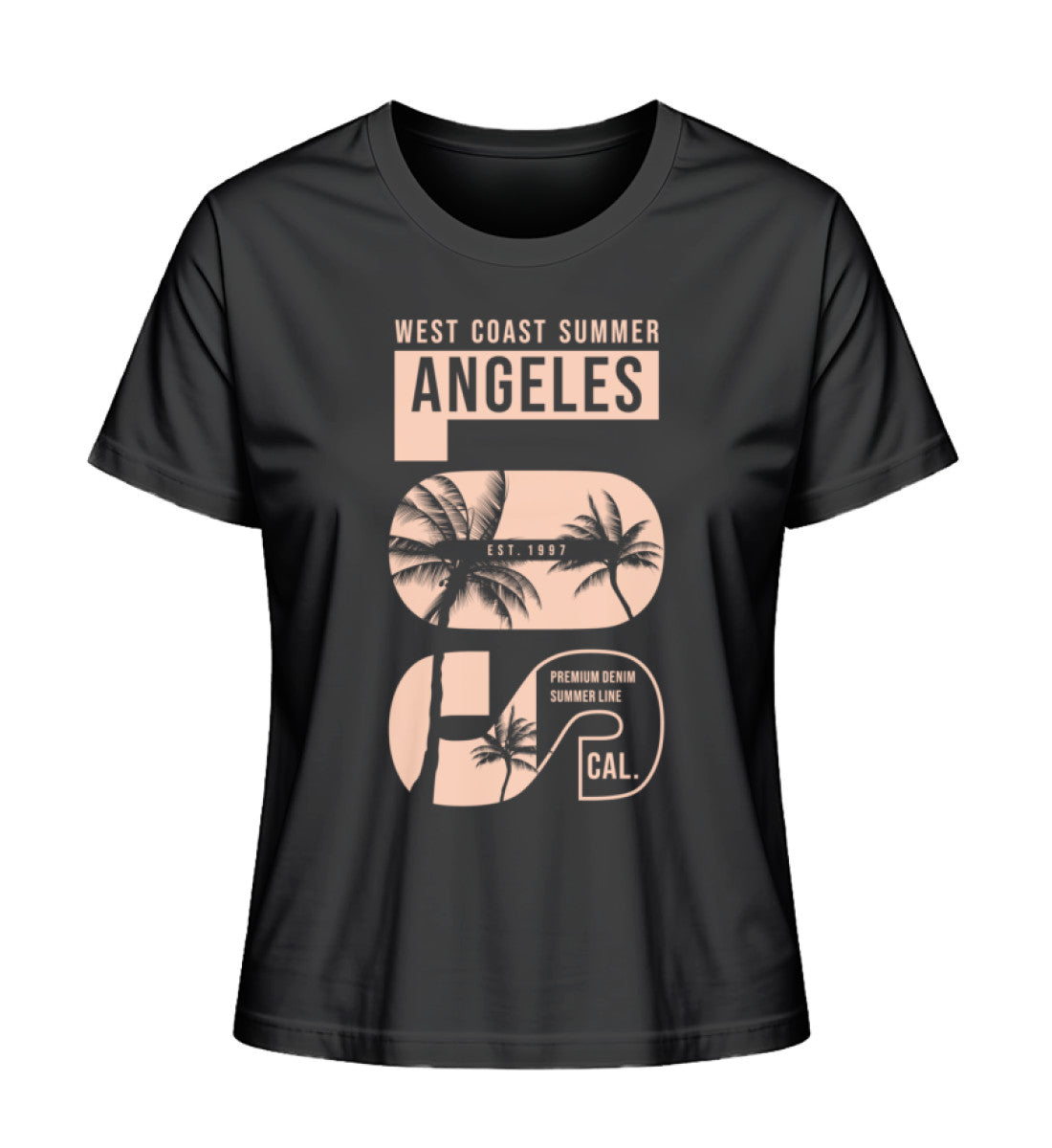 Damen T-Shirt Los Angeles West Coast