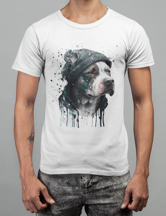 Herren Premium "Pitbull Watercolor"