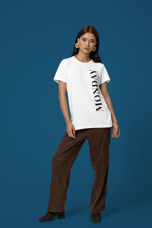 Damen Oversized T-Shirt Monday