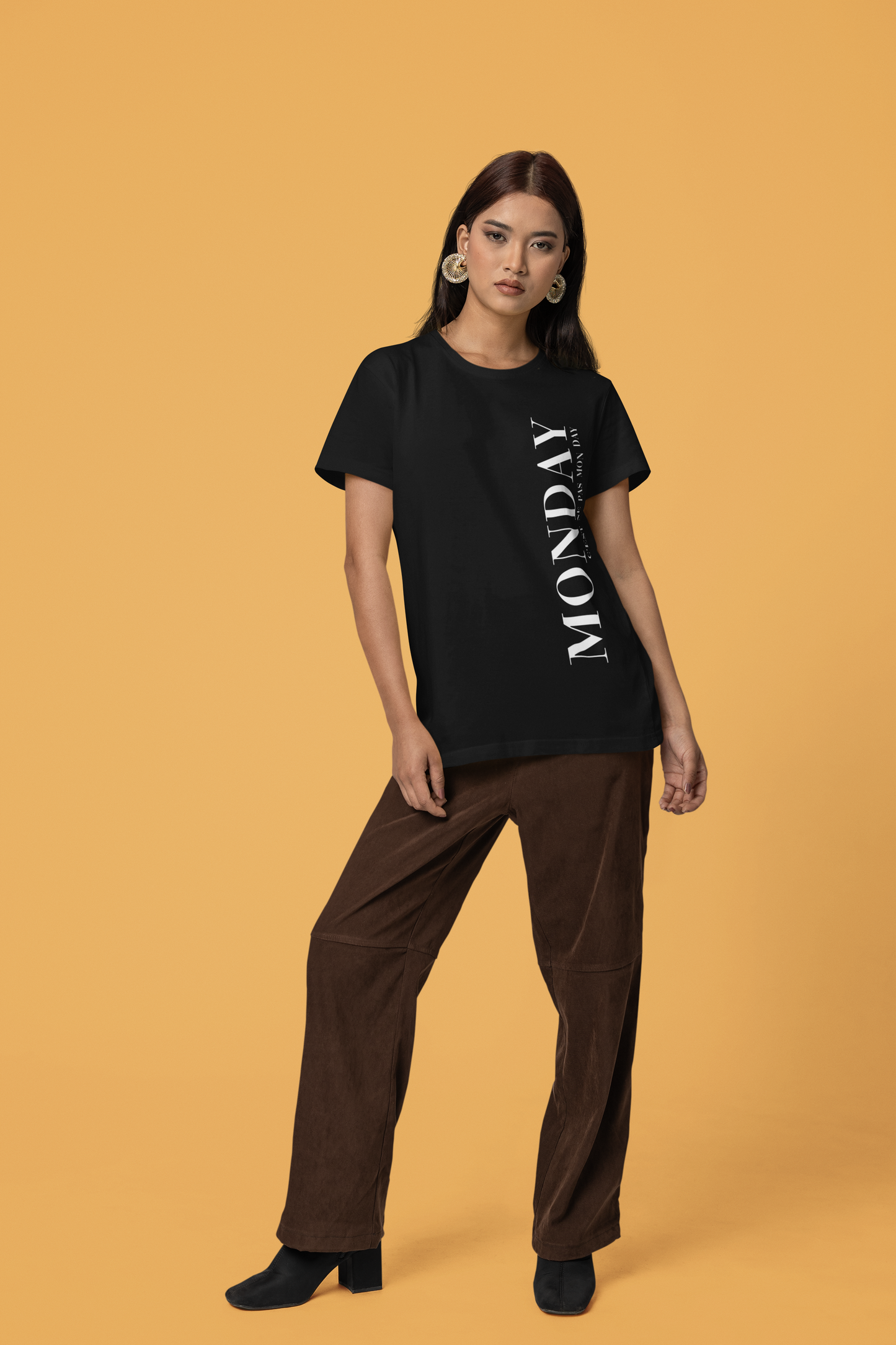 Damen Oversized T-Shirt Monday