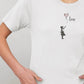 Damen Fitted T-Shirt Mädchen mit Luftballon