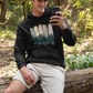 Herren Hoodie mit Outdoor Print "Wolf im Wald"