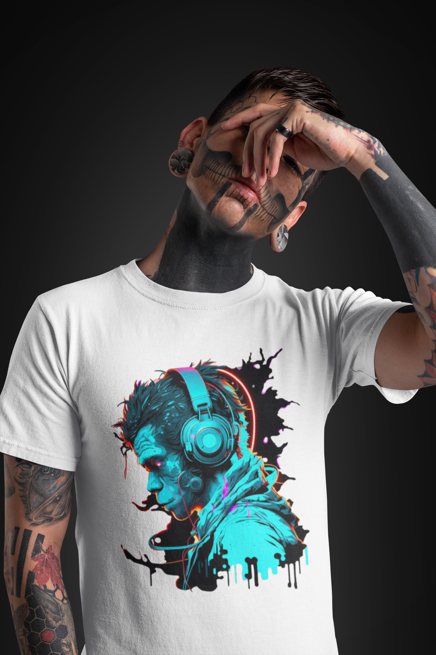 Herren Premium T-Shirt "DJ Neon"