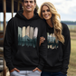 Herren Hoodie mit Outdoor Print "Wolf im Wald"