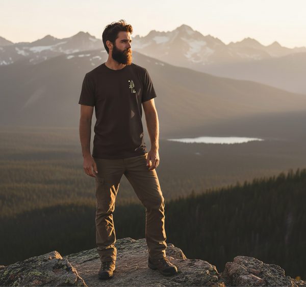 Herren T-Shirt Fuchs im Wald