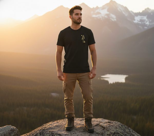 Herren T-Shirt Fuchs im Wald