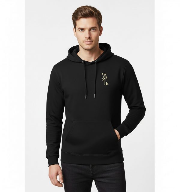 Herren Hoodie Fuchs im Wald