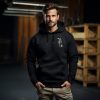 Herren Hoodie Fuchs im Wald