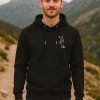 Herren Hoodie Fuchs im Wald