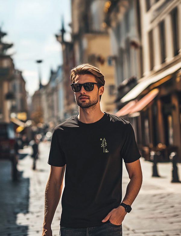 Herren T-Shirt Fuchs im Wald