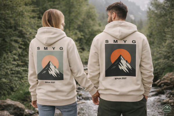 Hoodie smyg „Mountain Glow“