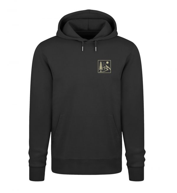 DRGT489F3A_STSU177-16 Herren Hoodie Bäume Wald - Unisex Organic Hoodie 2.0 ST/ST-16