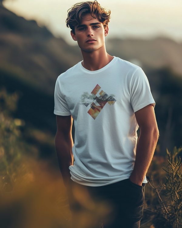 Herren T-Shirt „Geometric Symbiosis“