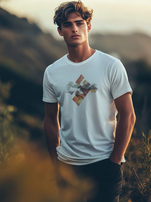 Herren T-Shirt „Geometric Symbiosis“