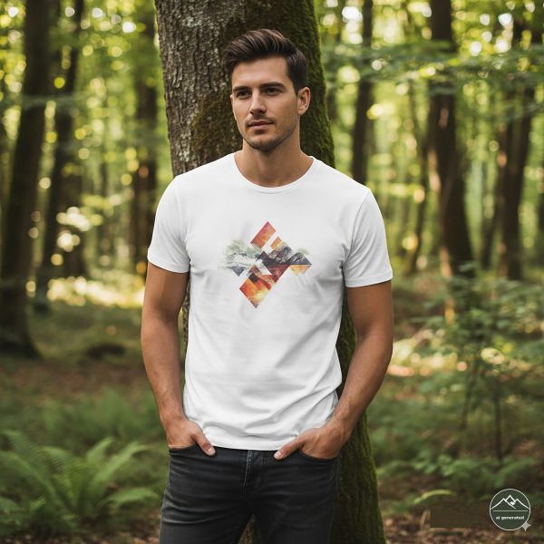 Herren T-Shirt Mountain Geometric „Geo Shapes“