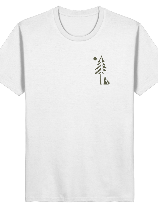 T-Shirt weiß Fuchs - Organic Basic Shirt