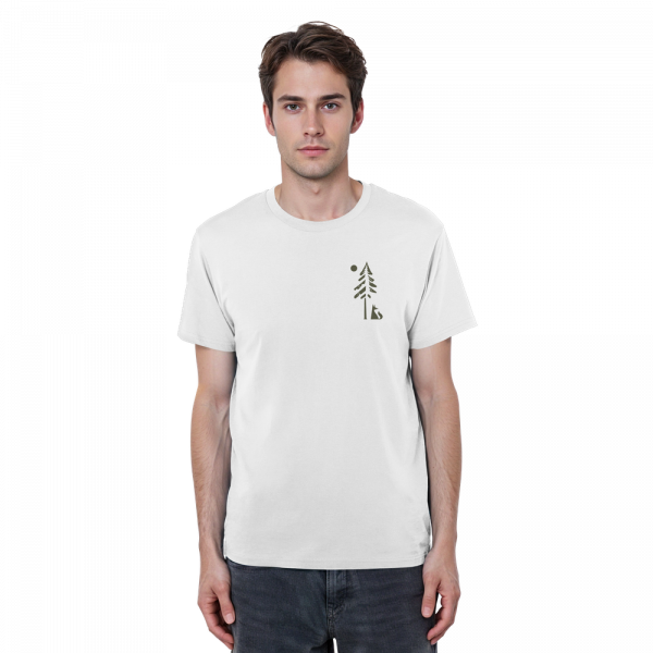 T-Shirt weiß Fuchs - Organic Basic Shirt