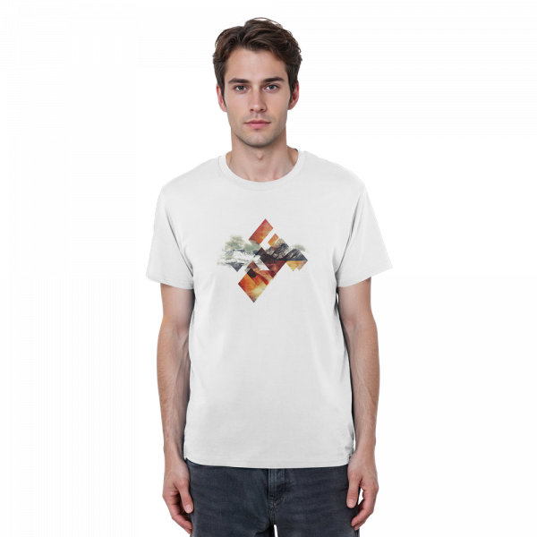 T-Shirt Geometric - Organic Basic Shirt