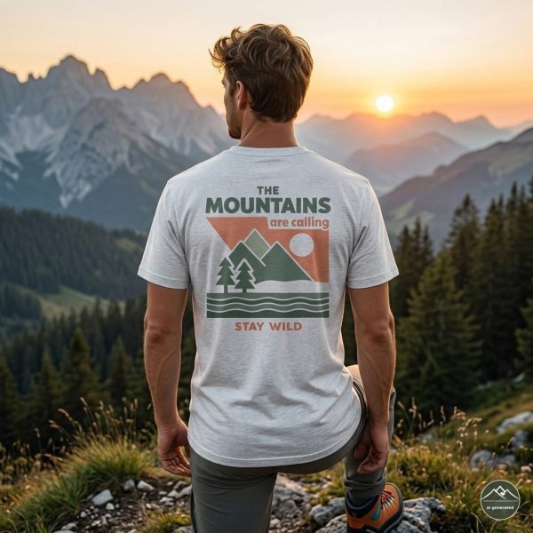Herren TShirt Mountain „Mountains Call"