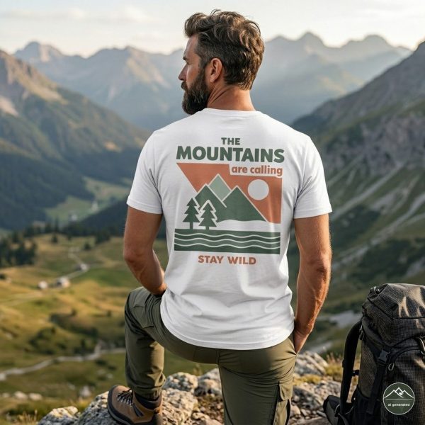 Herren TShirt Mountain2 „Mountains Call"