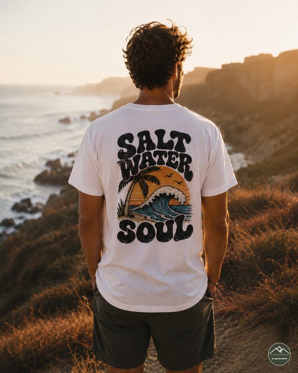 Damen T-Shirt Sun of a beach „Salt Water Soul“