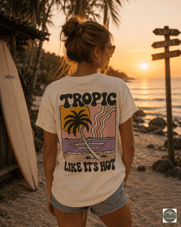 Damen T-Shirt Tropic like6 „Tropic Hot"