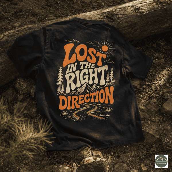 Herren T-Shirt Lost in the „Right Direction“