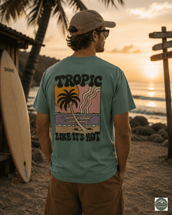 Herren T-Shirt Tropic like5 „Tropic It Is“