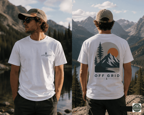 Herren T-shirt of grid 2 „Off Grid“