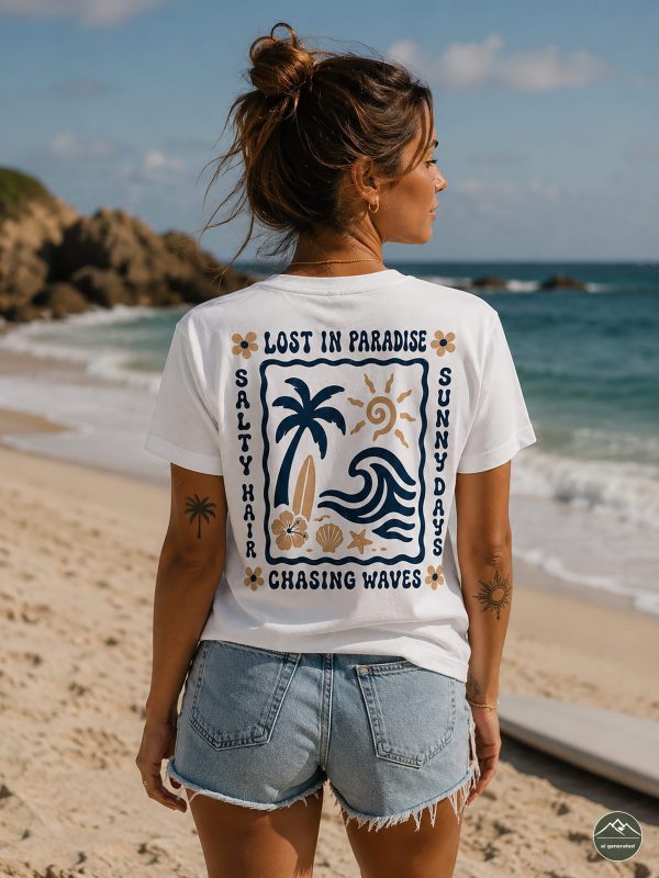 Damen-TShirt-Muser-Wal-Lost-in-Paradise „Lost in Paradise“