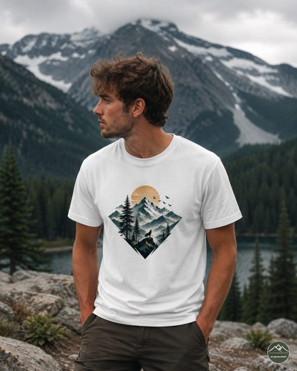 Herren-T-Shirt-Howling-Wolf „Howling Wolf“