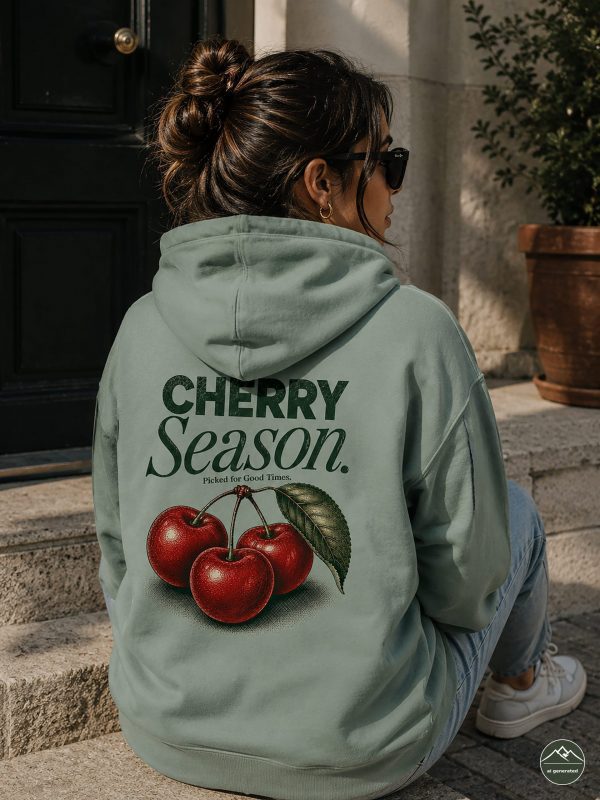 Damen-Hoodie-Kirsche "Cherry Season"
