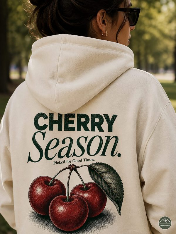 Damen-Hoodie-Kirsche3 "Cherry Season"