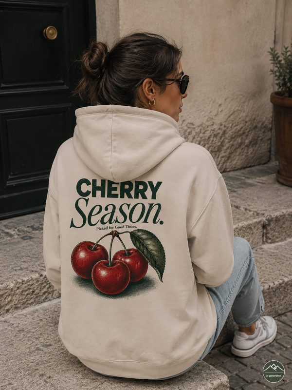 Damen-Hoodie-Kirsche4 "Cherry Season"