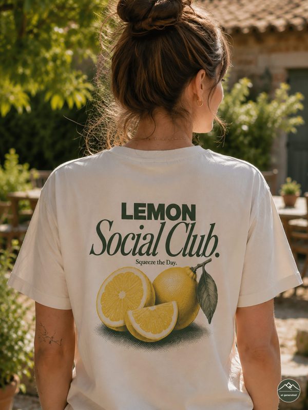 Damen-T-Shirt-Zitrone10 "Lemon Club"