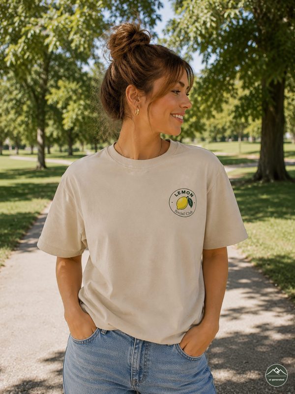 Damen-T-Shirt-Zitrone3 "Lemon Club"